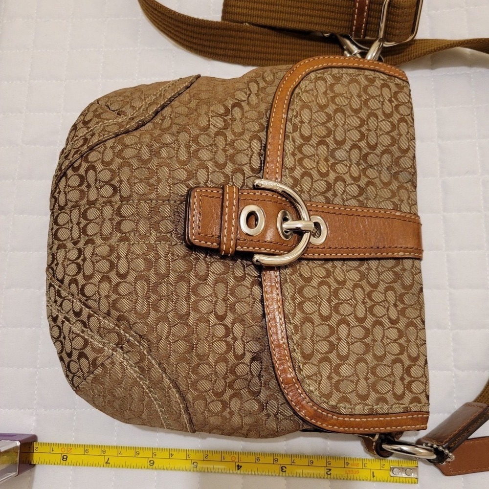 VTG Y2K Coach 44718 Brown Mini C Signature Soho Buckle Swingpack Crossbody Purse - Picture 16 of 16